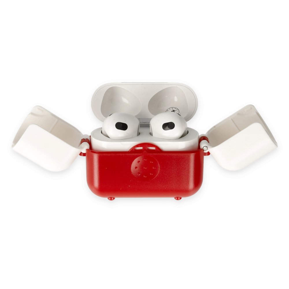 Airpods 3 (3.nesil) Basmalı Kılıf - Kırmızı-Beyaz Airpods 3 (3.nesil) Basmalı Kılıf - Kırmızı-Beyaz