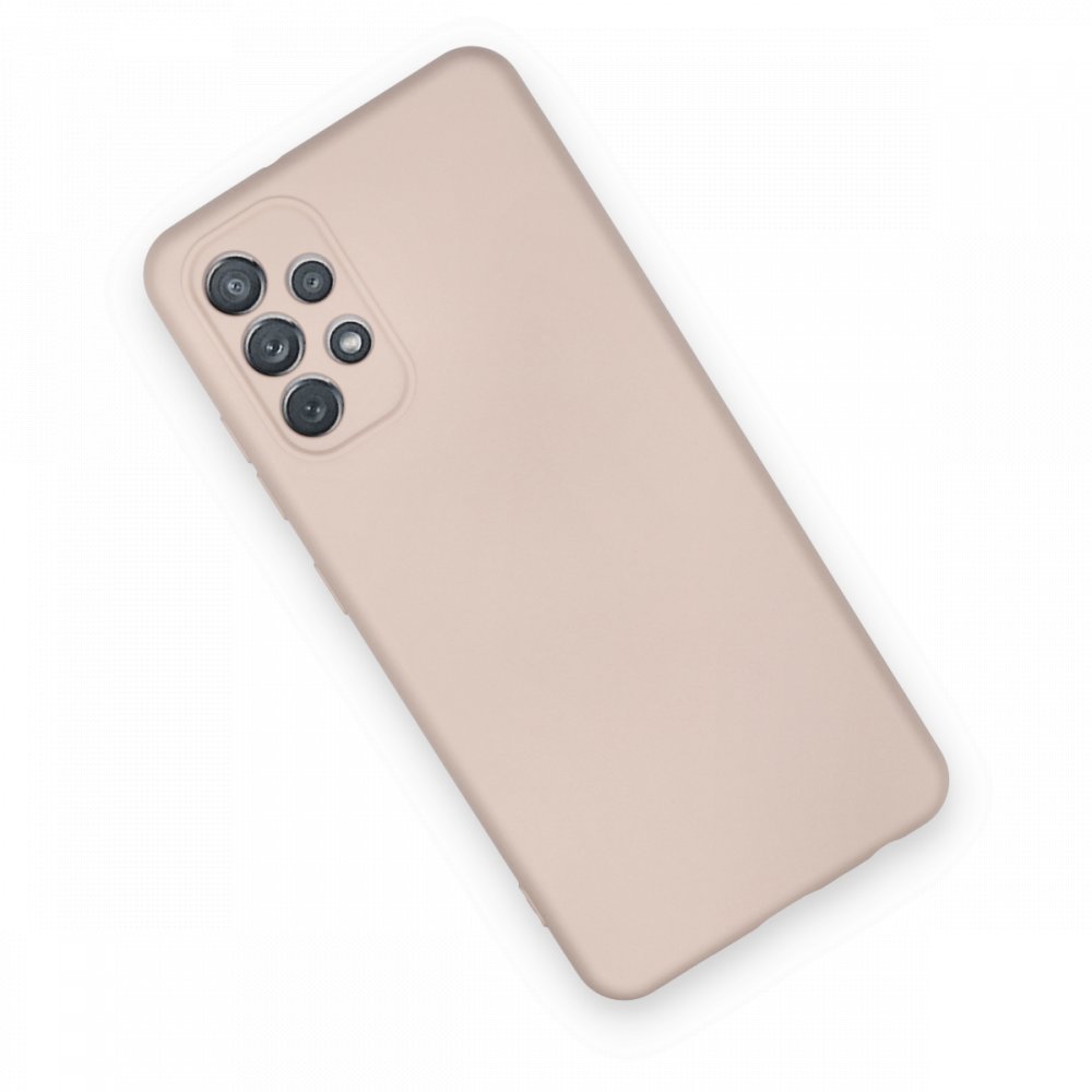  Samsung Galaxy A52S Kılıf Nano içi Kadife Silikon - Pudra