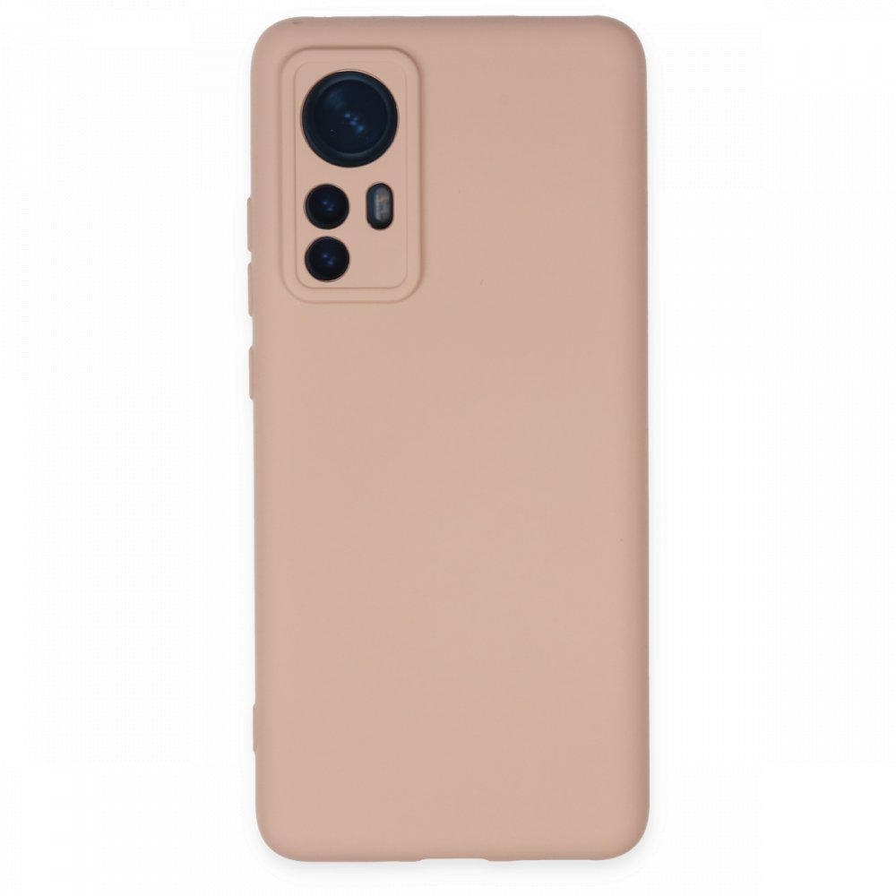  Xiaomi Mi 12 Kılıf Nano içi Kadife Silikon - Pudra