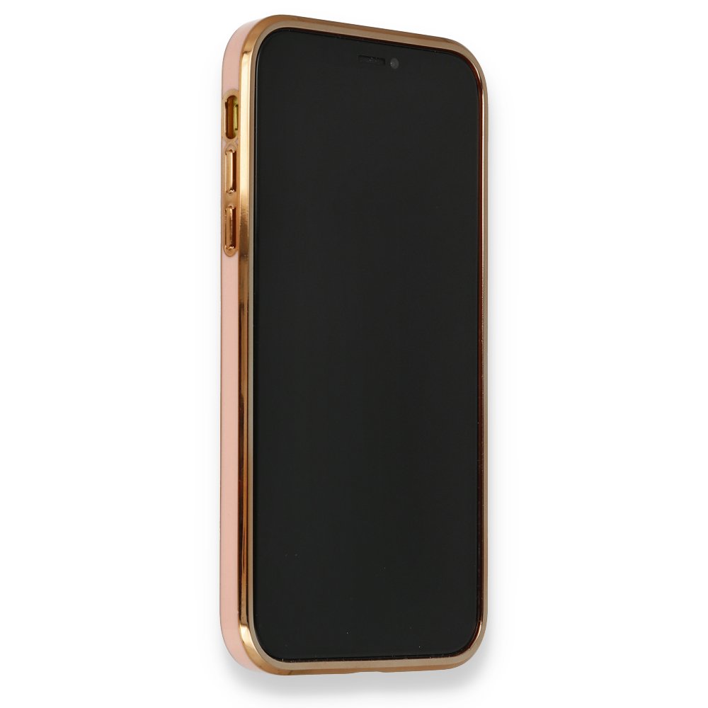  iPhone 12 Kılıf Liva Silikon - Açık Pembe