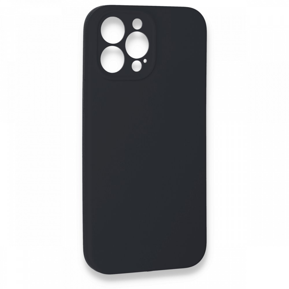  iPhone 13 Pro Max Kılıf Lansman Legant Silikon - Koyu Gri