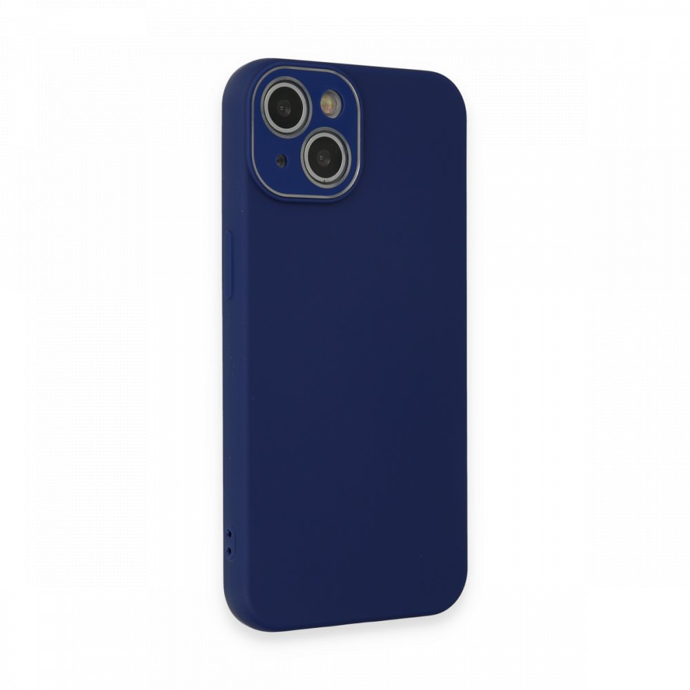  iPhone 13 Kılıf Lansman Glass Kapak - Sky Blue