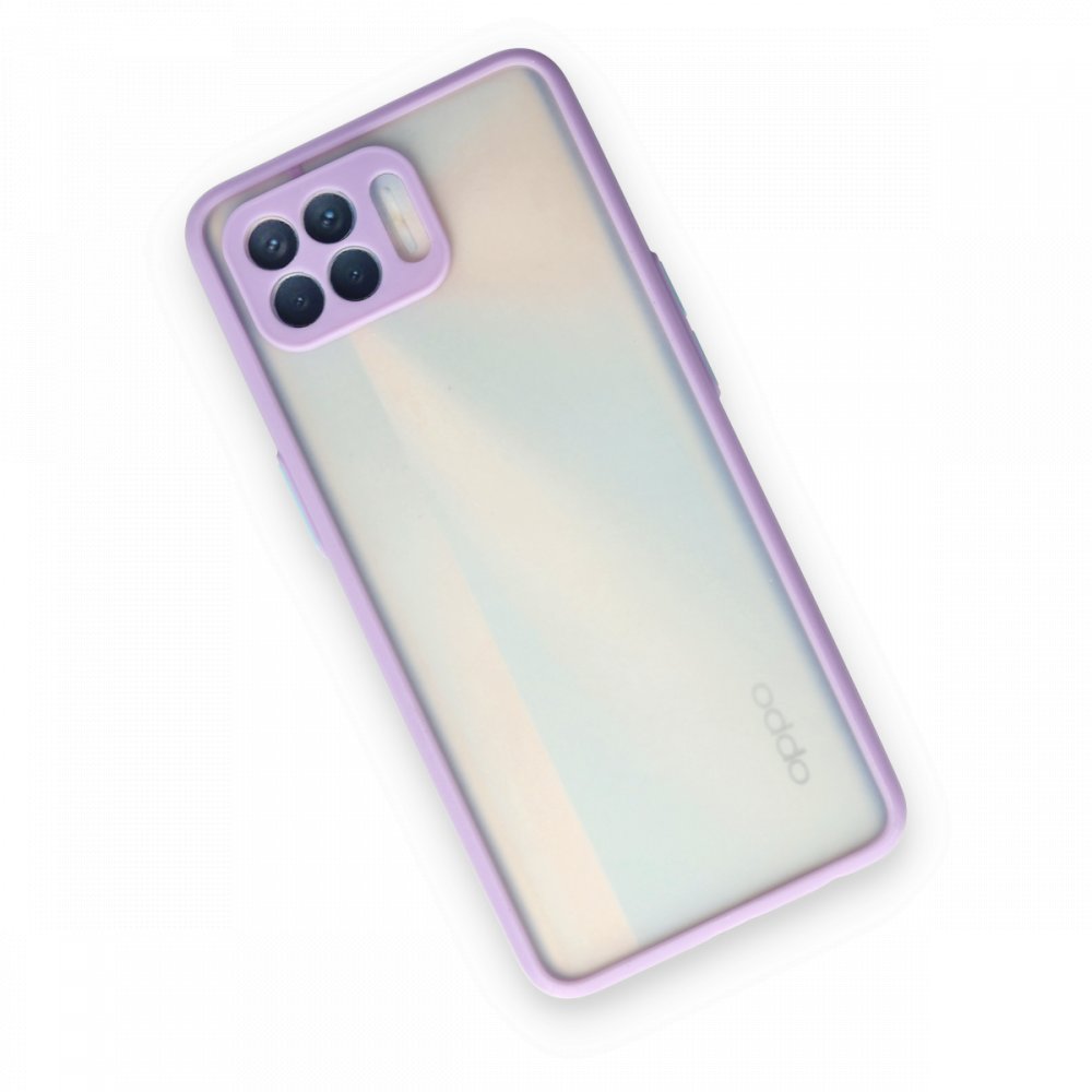  Oppo Reno 4 Lite Kılıf Montreal Silikon Kapak - Mor