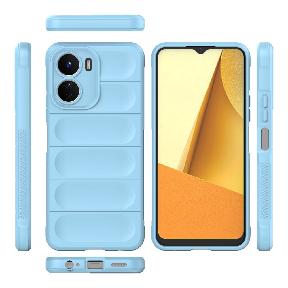 Vivo Y16 Kılıf Optimum Silikon - Sky Blue  Vivo Y16 Kılıf Optimum Silikon - Sky Blue