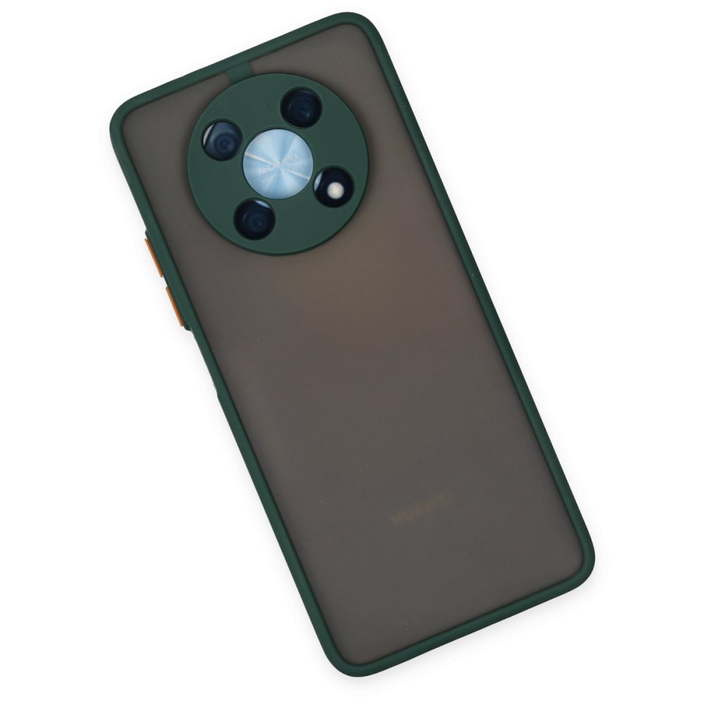 Huawei Nova Y90 Kılıf Montreal Silikon Kapak - Yeşil  Huawei Nova Y90 Kılıf Montreal Silikon Kapak - Yeşil