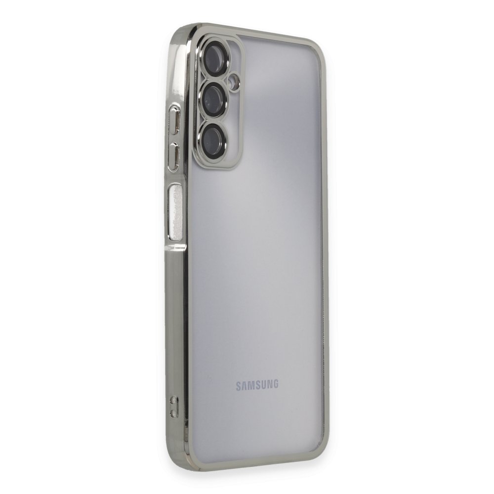  Samsung Galaxy A05S Kılıf Razer Lensli Silikon - Gümüş