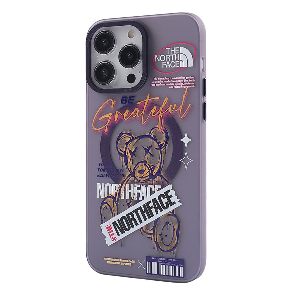  iPhone 14 Pro Kılıf Apollo Magneticsafe Desenli Kapak - Apollo Mor - 2