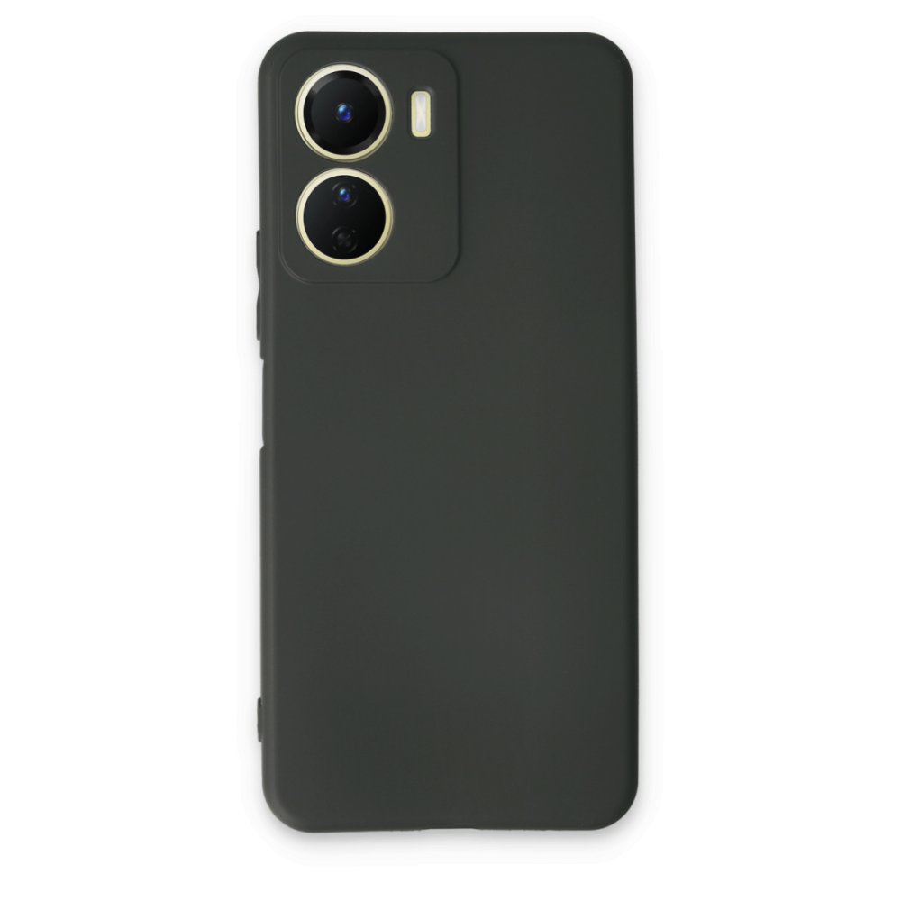  Vivo Y16 Kılıf First Silikon - Koyu Yeşil