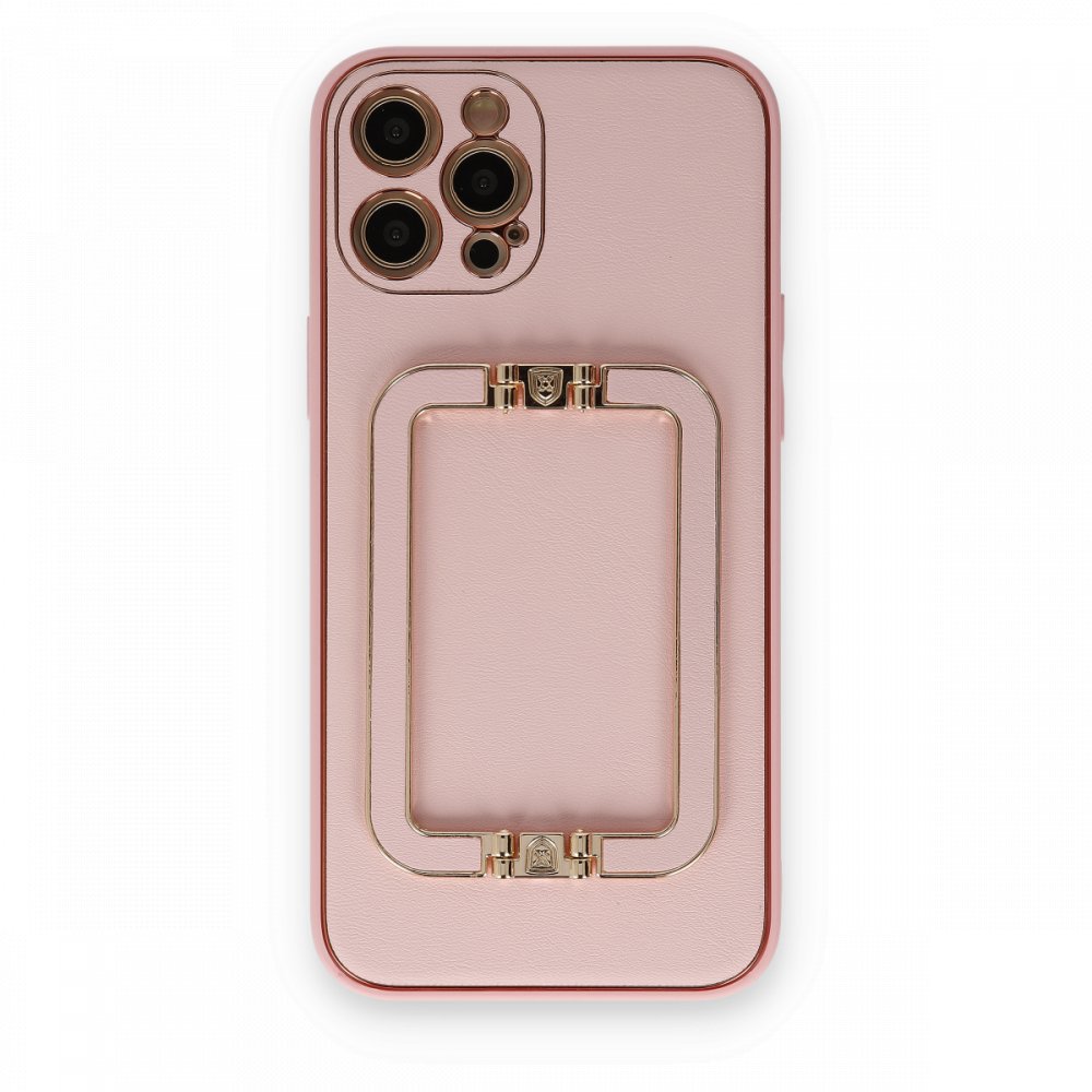 iPhone 12 Pro Max Kılıf Coco Elit Kapak - Pembe iPhone 12 Pro Max Kılıf Coco Elit Kapak - Pembe