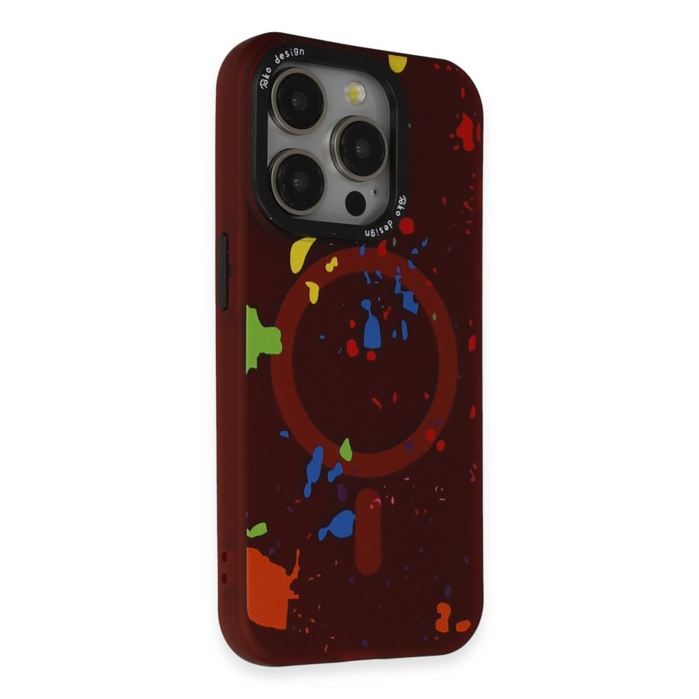 Joko iPhone 15 Pro Colorful Magsafe Kapak - Kırmızı Joko iPhone 15 Pro Colorful Magsafe Kapak - Kırmızı