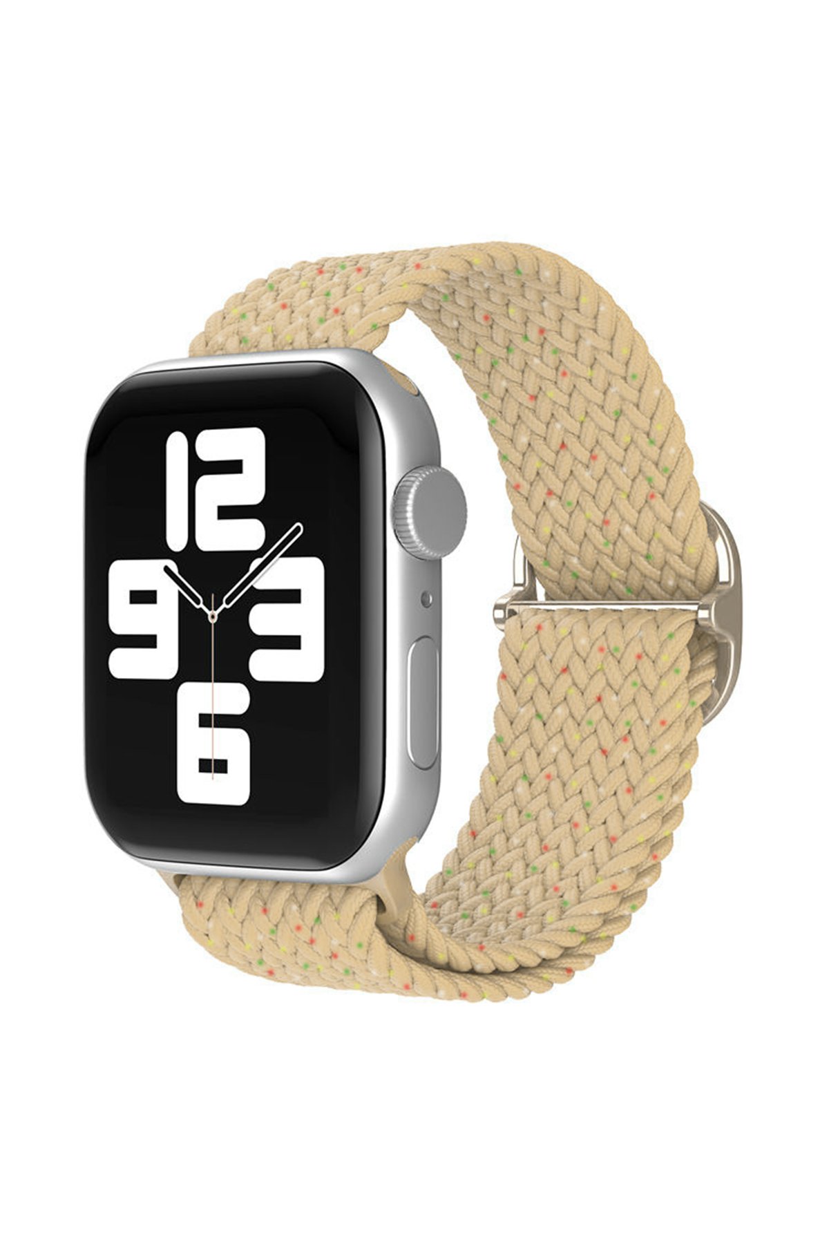  Apple Watch 45mm Star Kordon - Benekli Krem