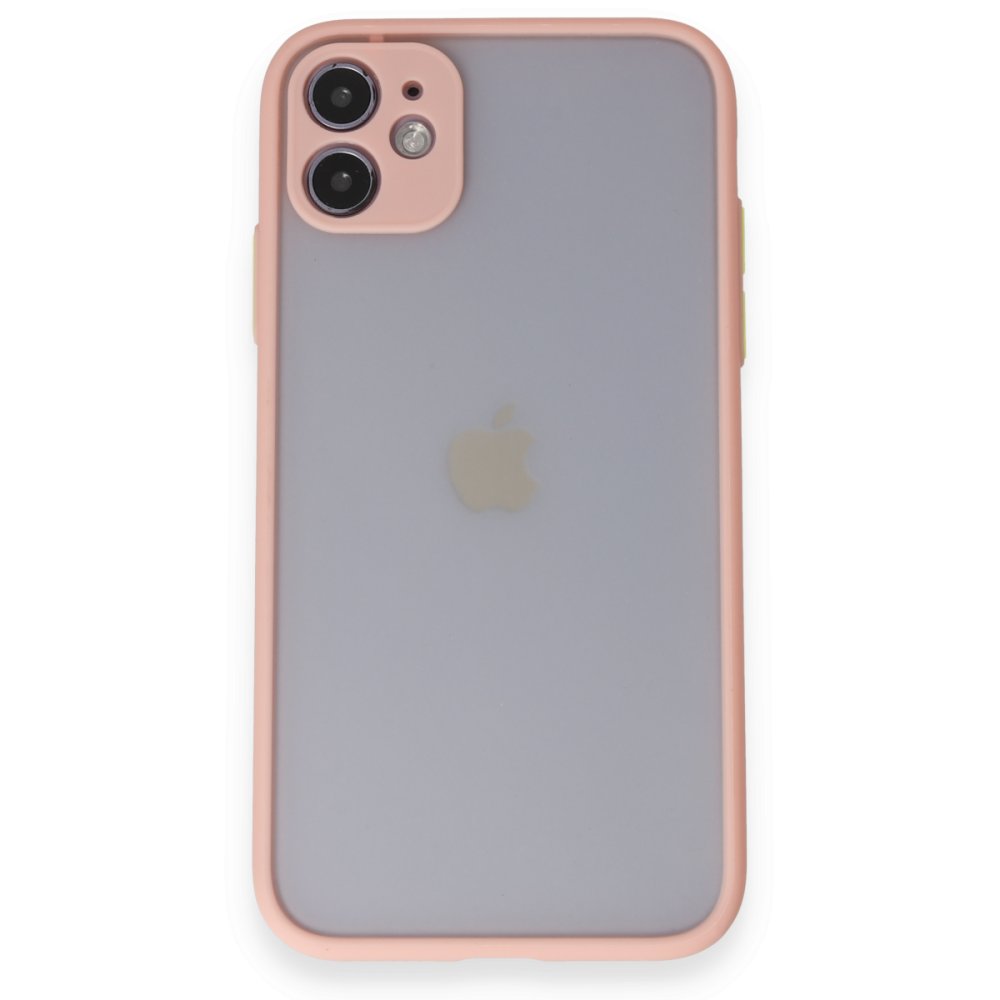 iPhone 11 Kılıf Montreal Silikon Kapak - Pembe iPhone 11 Kılıf Montreal Silikon Kapak - Pembe