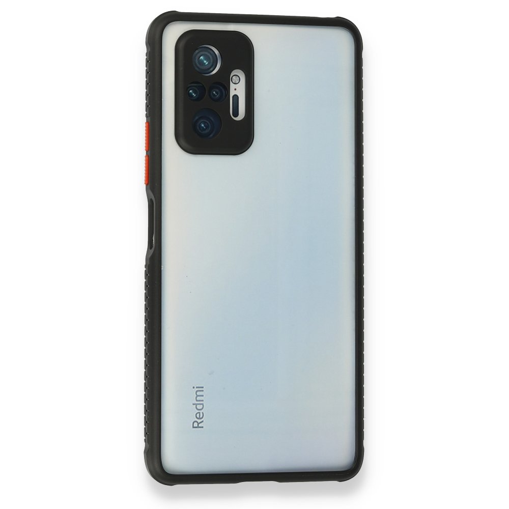 Redmi Note 10 Pro Kılıf Miami Şeffaf Silikon - Siyah
