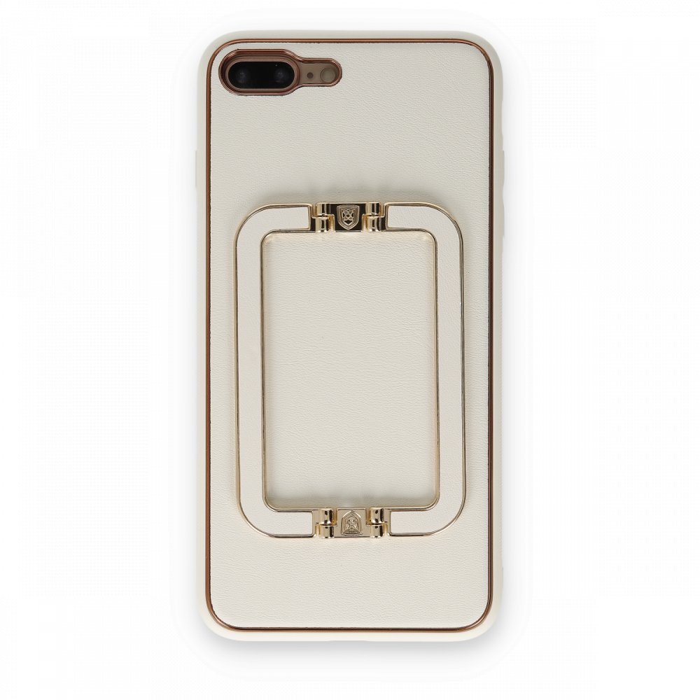  iPhone 8 Plus Kılıf Coco Elit Kapak - Beyaz