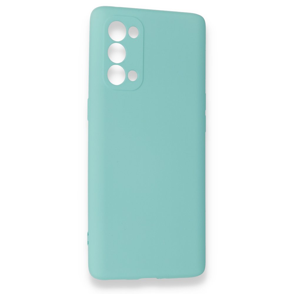  Oppo Reno 5 Pro Kılıf Nano içi Kadife Silikon - Turkuaz