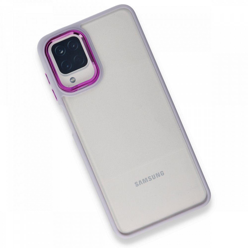  Samsung Galaxy M22 Kılıf Dora Kapak - Lila
