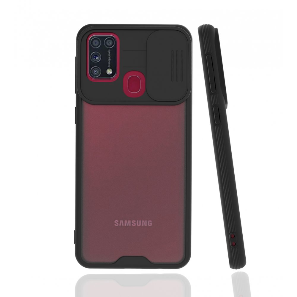 Samsung Galaxy M31 Kılıf Platin Kamera Koruma Silikon - Siyah Samsung Galaxy M31 Kılıf Platin Kamera Koruma Silikon - Siyah