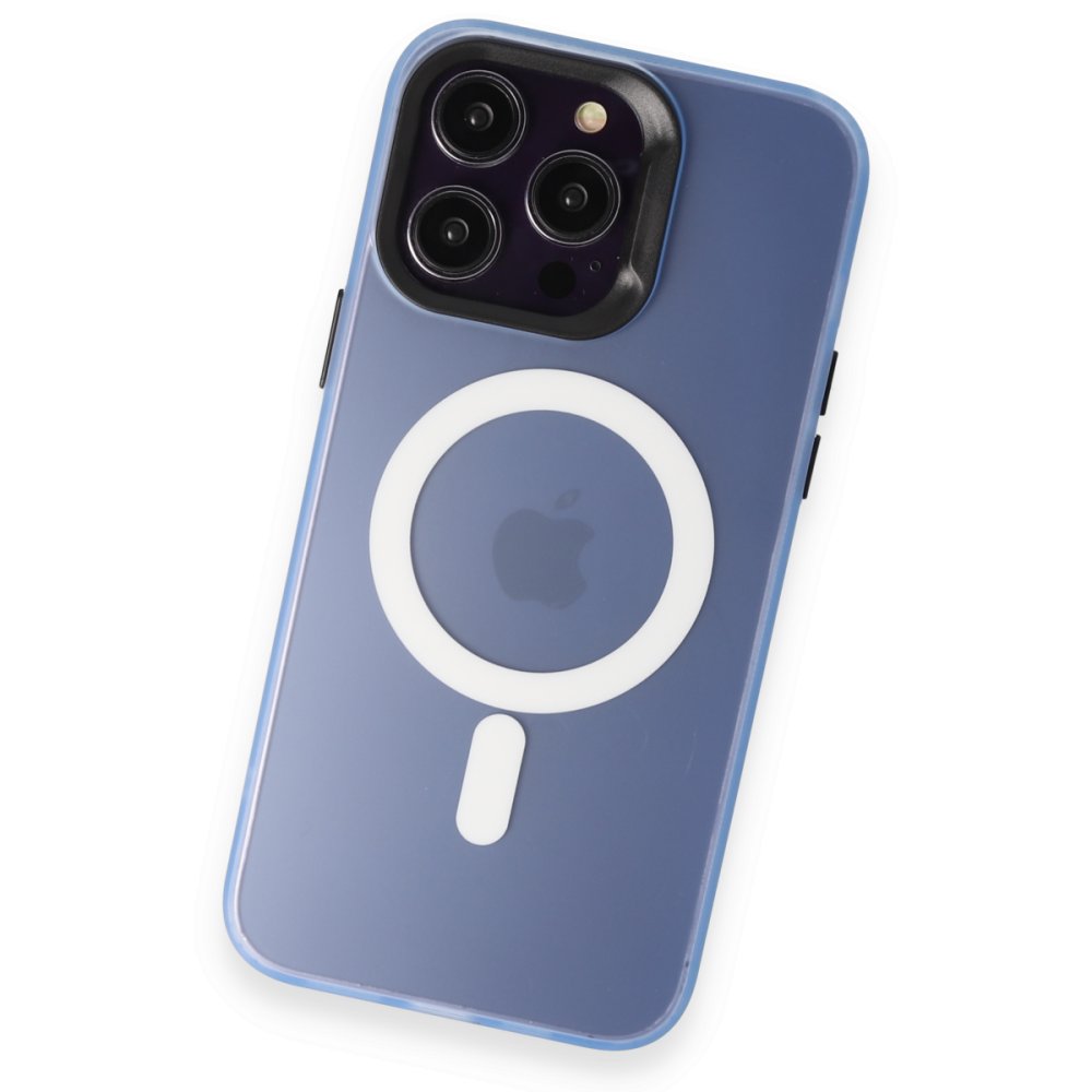 Joko iPhone 14 Pro Max Kılıf Mateks Magsafe Kapak - Sierra Blue