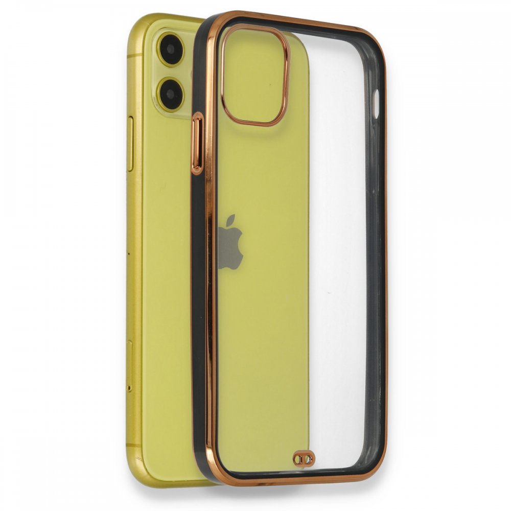  iPhone 12 Kılıf Liva Silikon - Siyah
