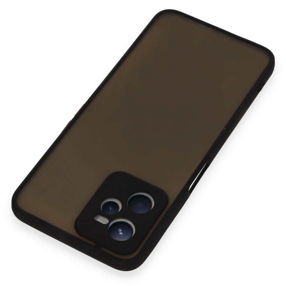 Realme C35 Kılıf Montreal Silikon Kapak - Siyah  Realme C35 Kılıf Montreal Silikon Kapak - Siyah