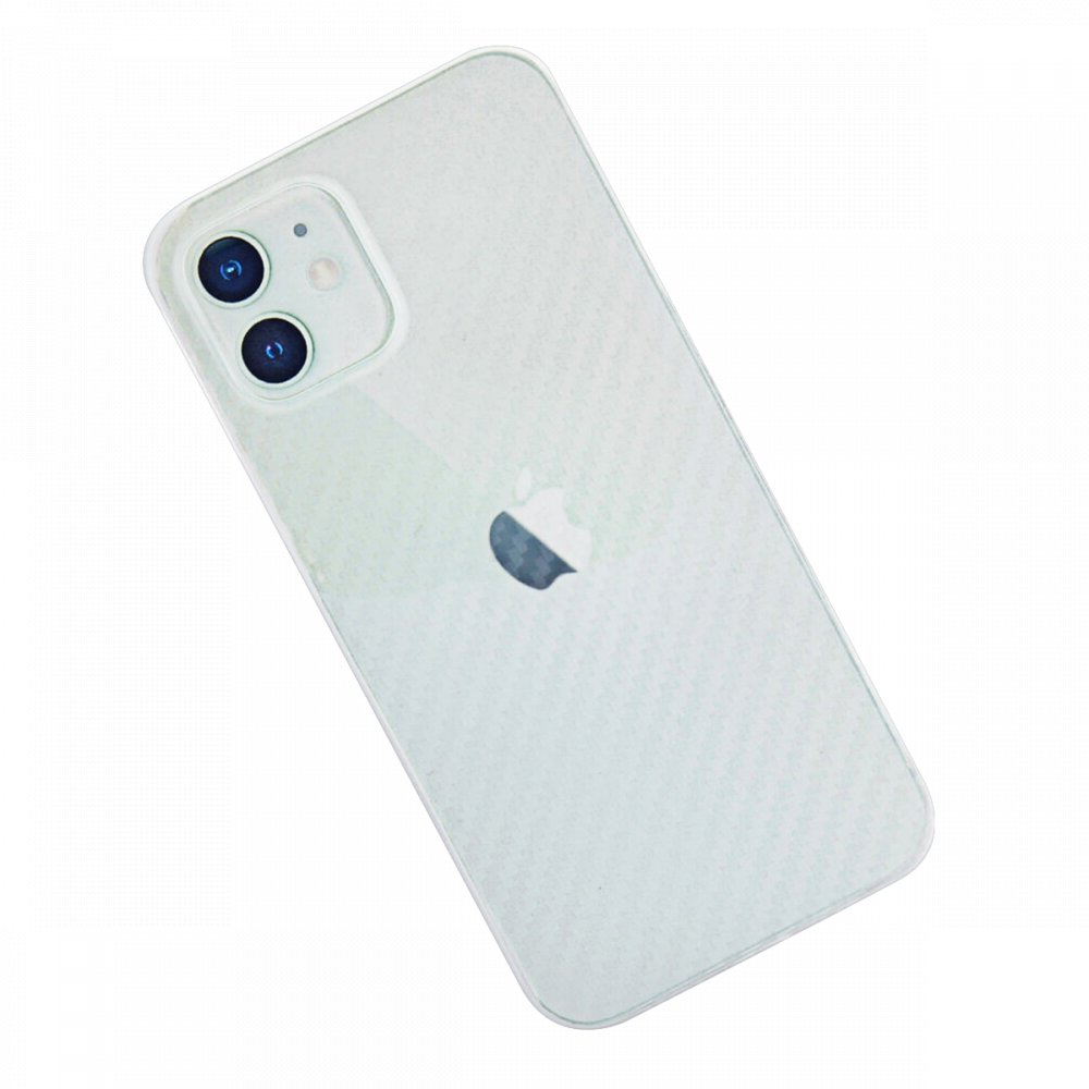  iPhone 12 Kılıf Karbon PP Silikon - Şeffaf