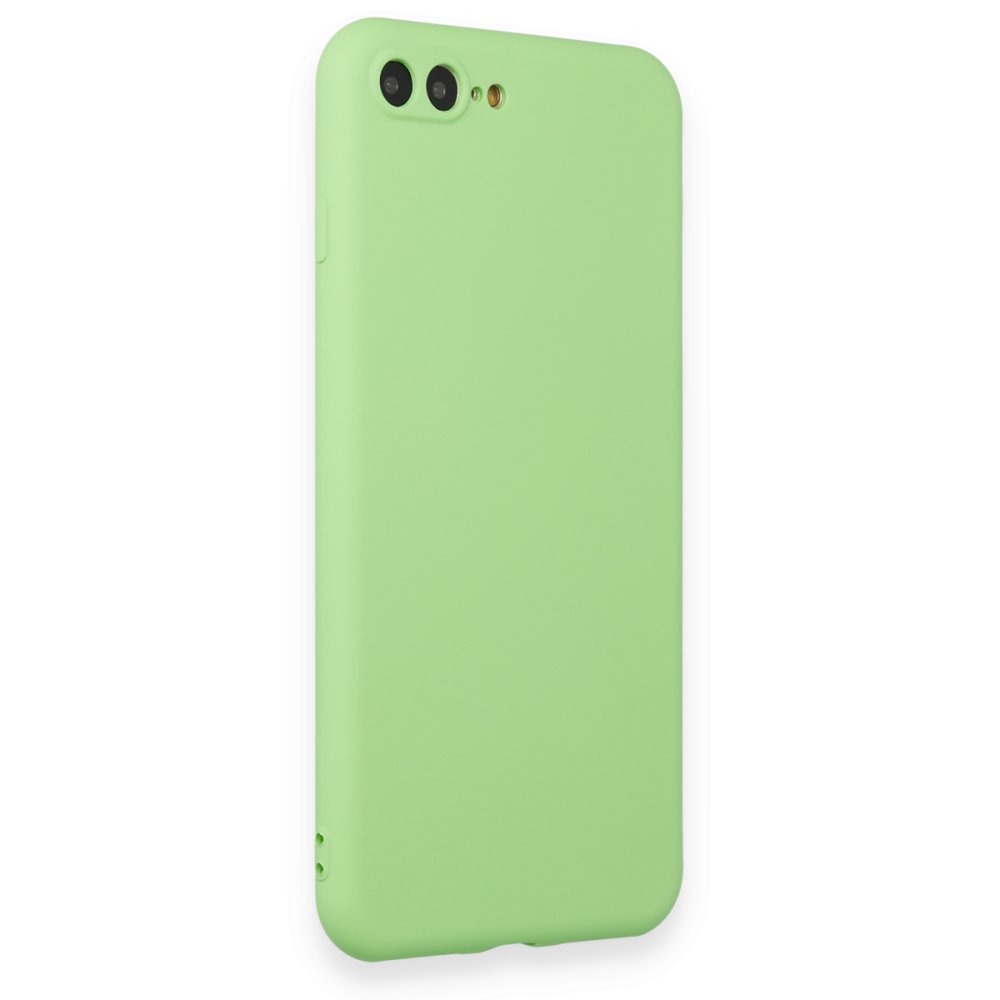  iPhone 8 Plus Kılıf First Silikon - Açık Yeşil