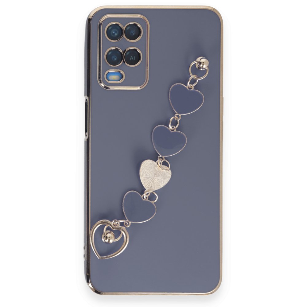 Oppo A54 4G Kılıf Esila Silikon - Gri Oppo A54 4G Kılıf Esila Silikon - Gri