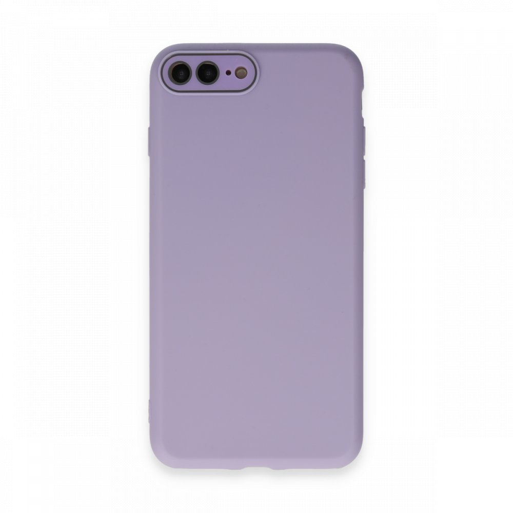  iPhone 7 Plus Kılıf Lansman Glass Kapak - Lila