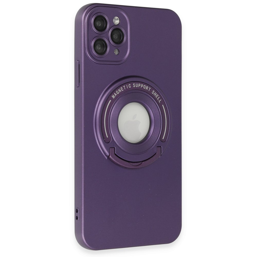  iPhone 12 Pro Kılıf Lukka Magneticsafe Kapak - Derin Mor