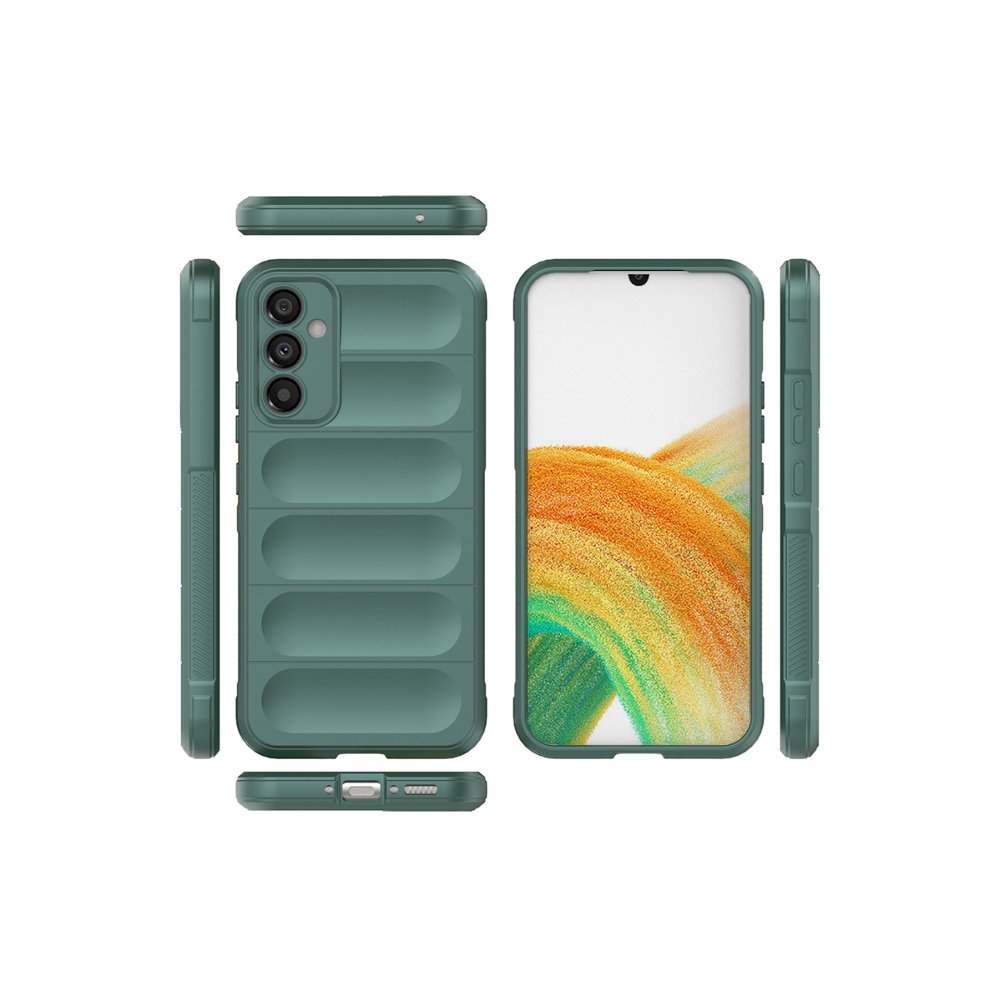  Samsung Galaxy A05S Kılıf Optimum Silikon - Koyu Yeşil