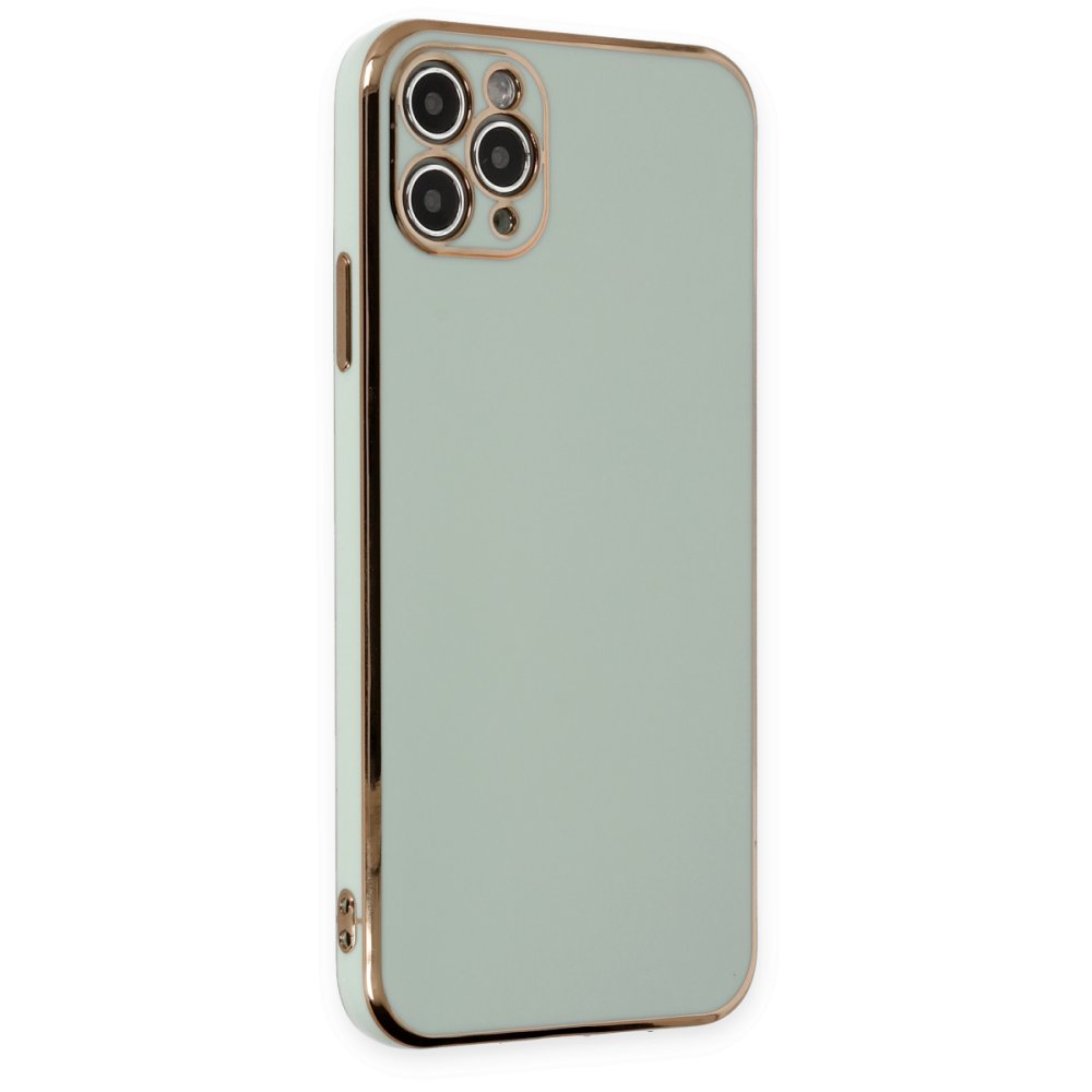  iPhone 11 Pro Max Kılıf Volet Silikon - Açık Yeşil