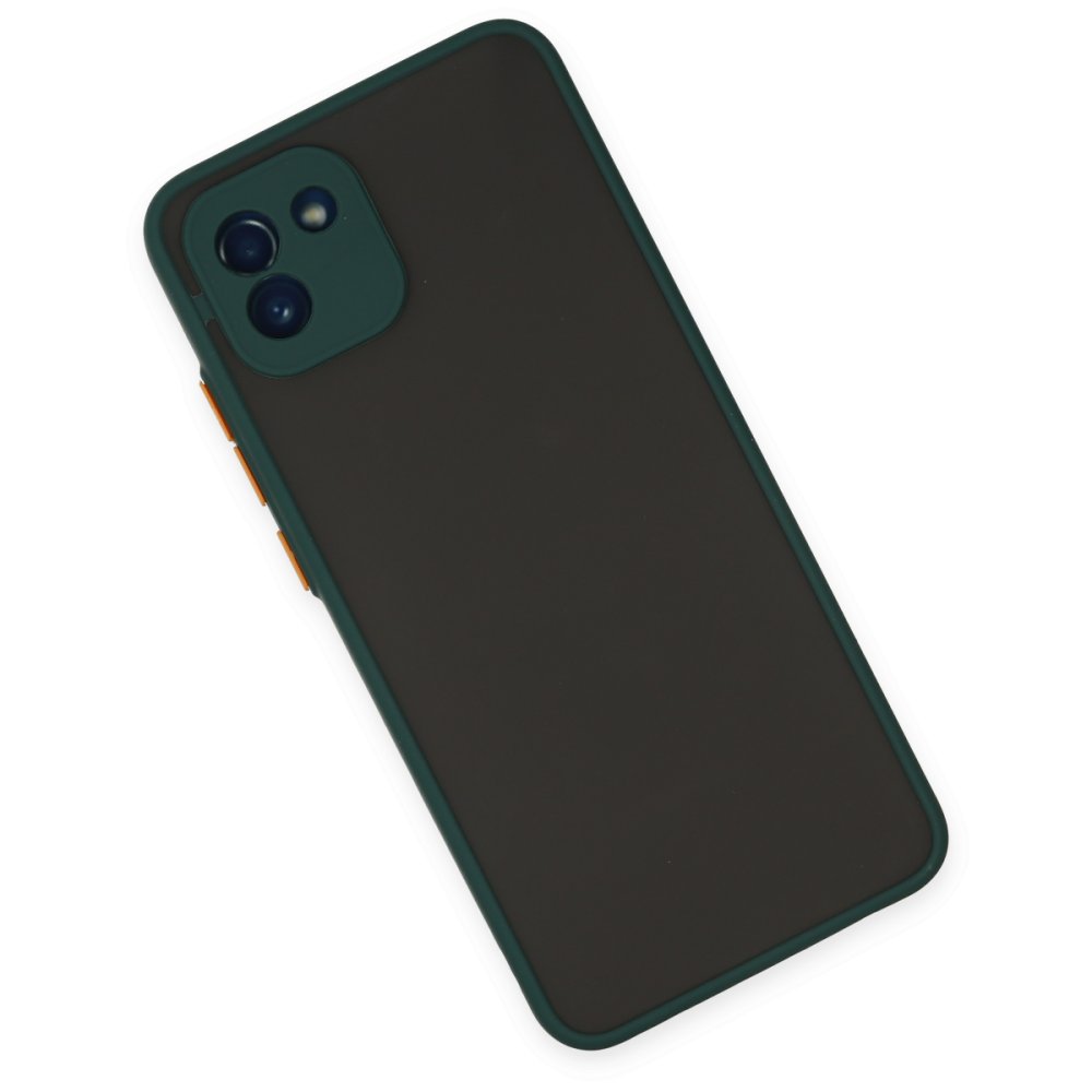  Samsung Galaxy A03 Kılıf Montreal Silikon Kapak - Yeşil