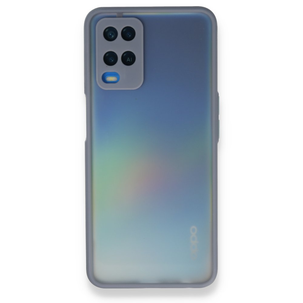 Oppo A54 4G Kılıf Montreal Silikon Kapak - Gri Oppo A54 4G Kılıf Montreal Silikon Kapak - Gri