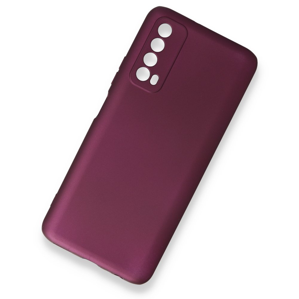 Huawei P Smart 2021 Kılıf First Silikon - Mürdüm  Huawei P Smart 2021 Kılıf First Silikon - Mürdüm