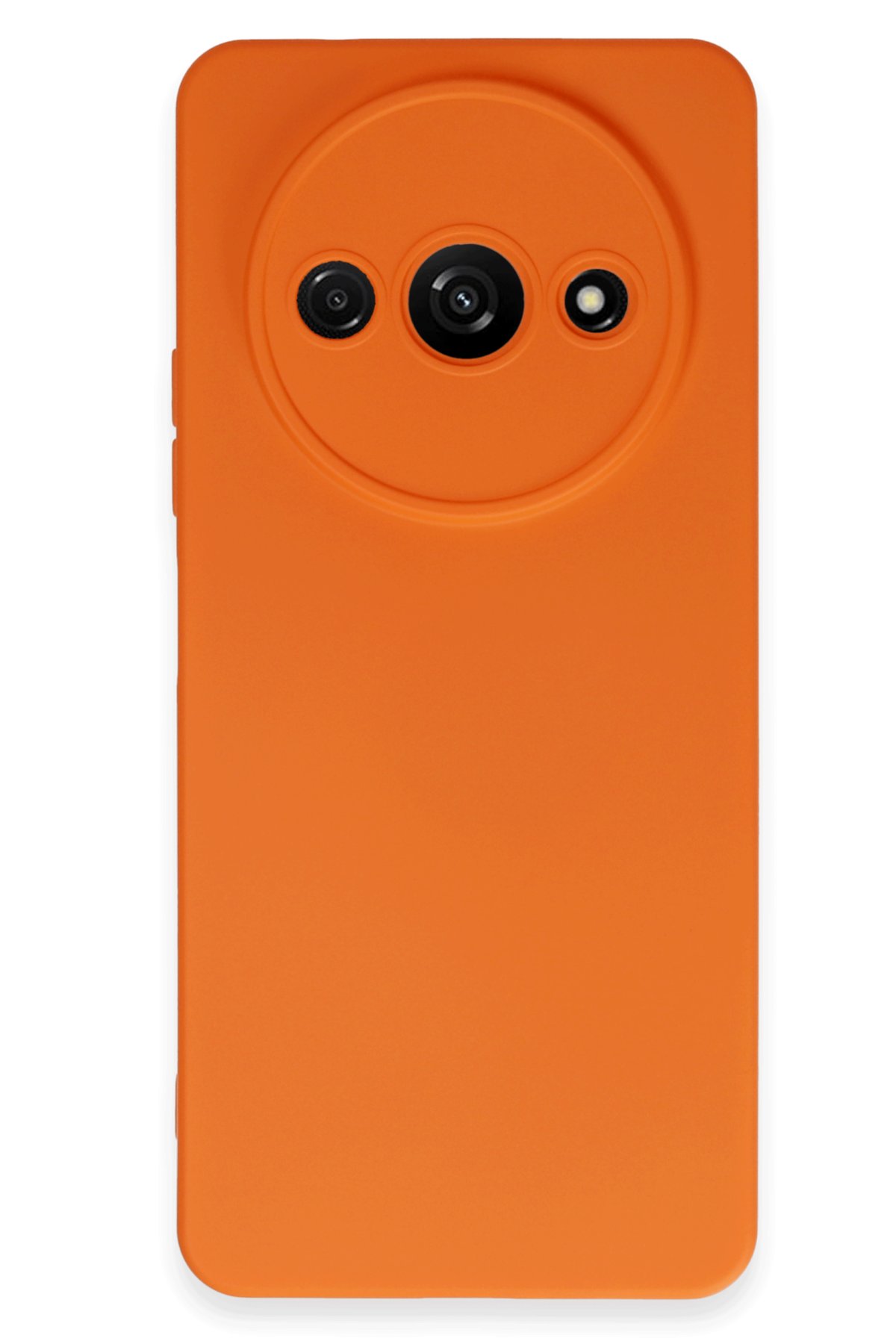Xiaomi Poco C61 Kılıf Nano içi Kadife Silikon - Turuncu Xiaomi Poco C61 Kılıf Nano içi Kadife Silikon - Turuncu