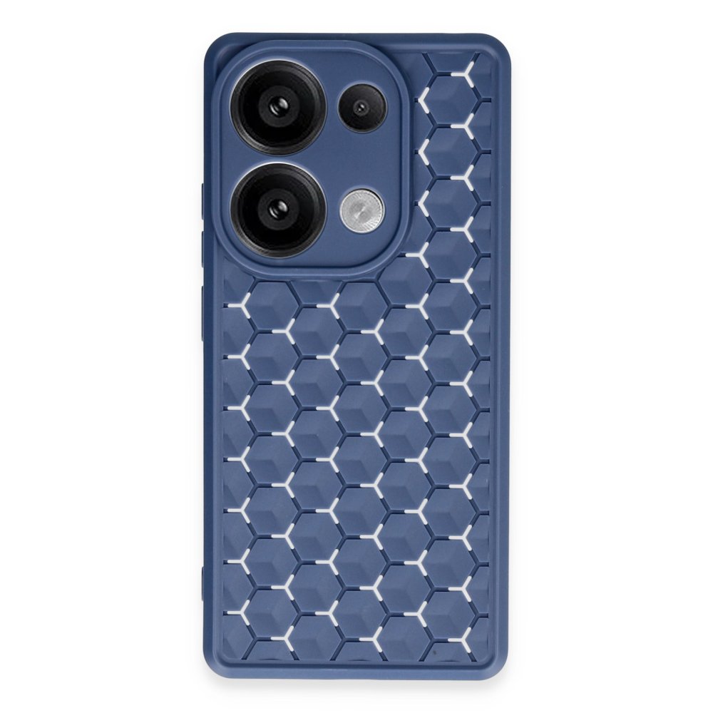Redmi Note 13 Pro 5G Kılıf Petek Silikon Kapak - Lacivert Redmi Note 13 Pro 5G Kılıf Petek Silikon Kapak - Lacivert