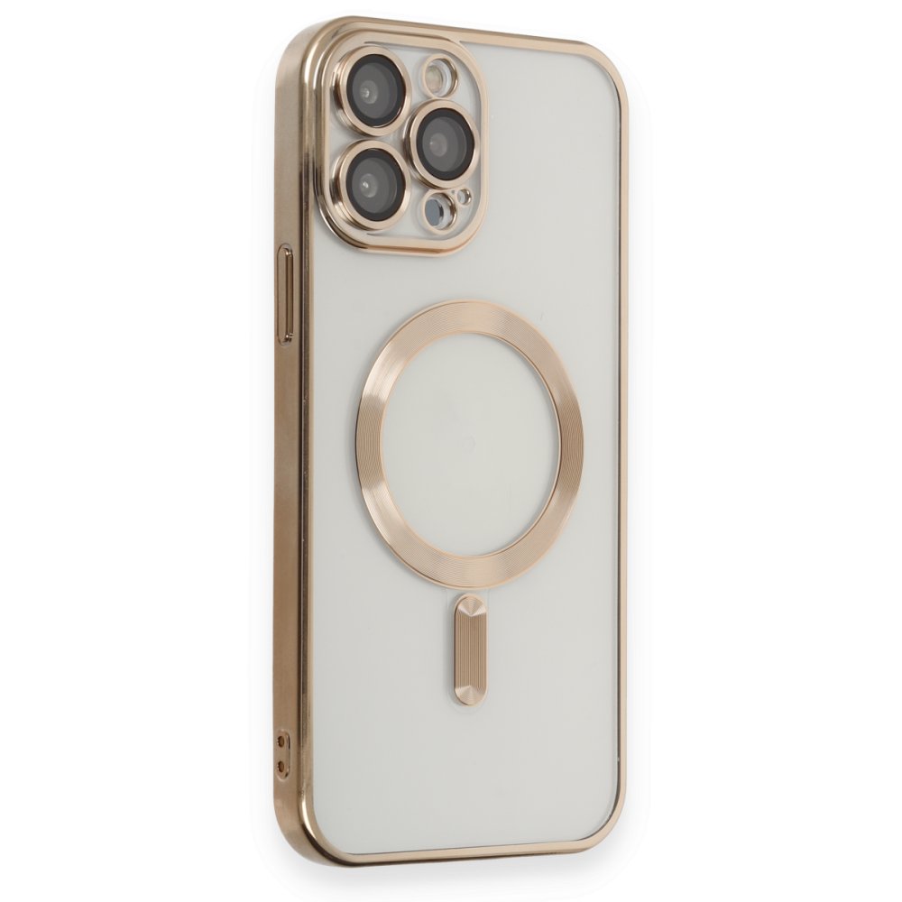  iPhone 15 Pro Kılıf Kross Magneticsafe Kapak - Gold