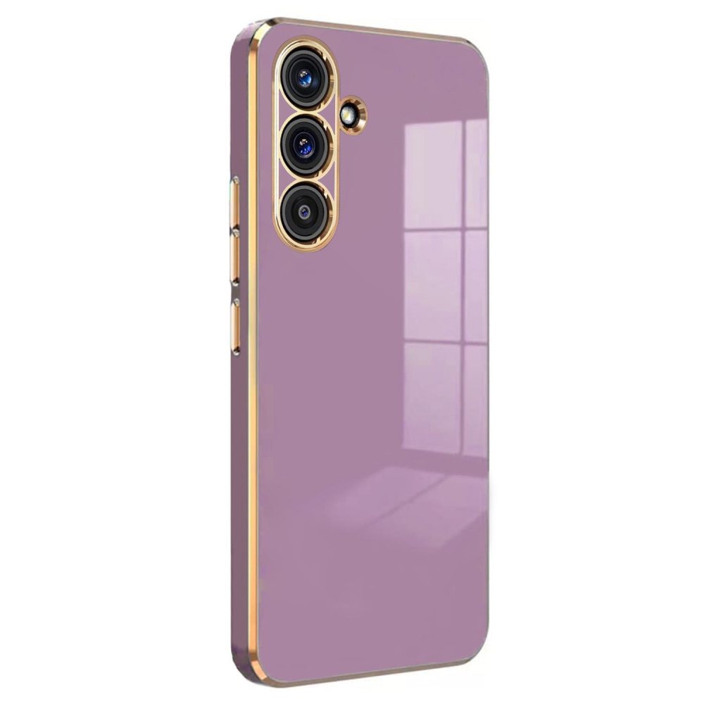  Samsung Galaxy S24 FE Kılıf Volet Silikon - Mor