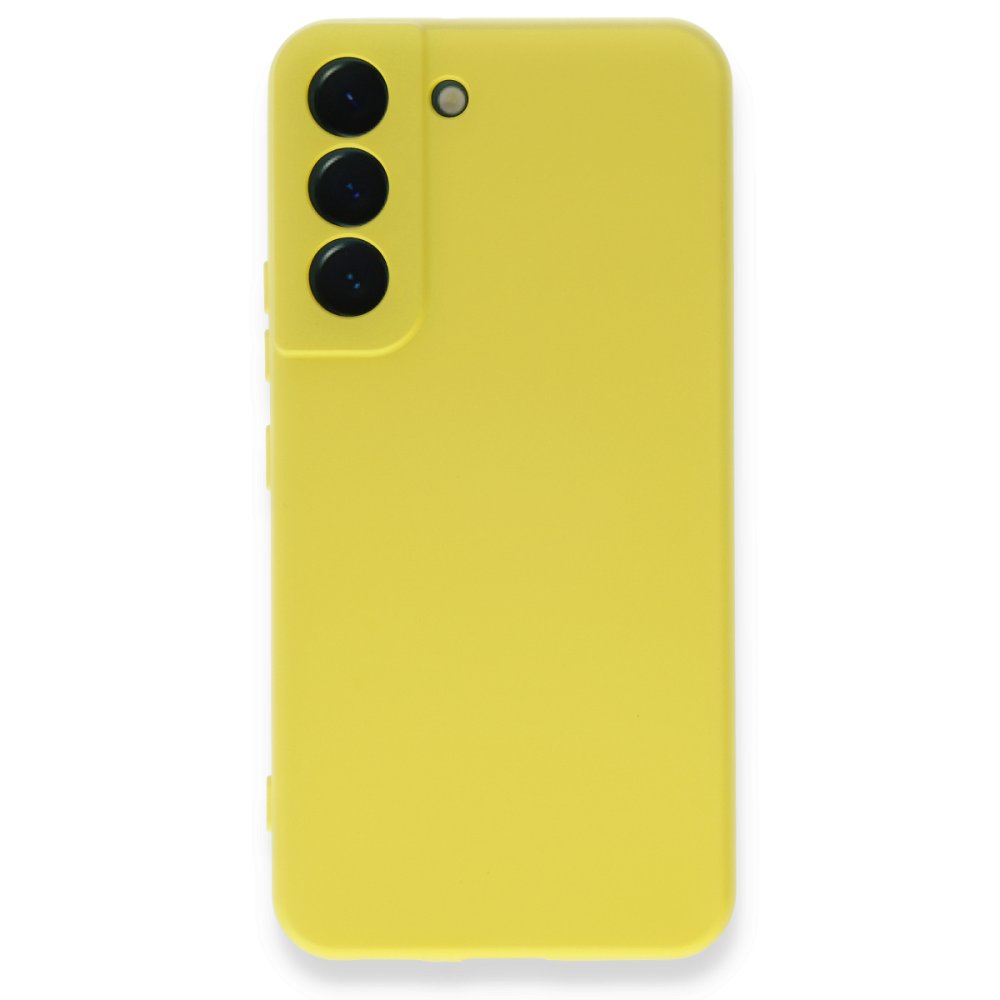  Samsung Galaxy S23 Plus Kılıf Nano içi Kadife Silikon - Sarı