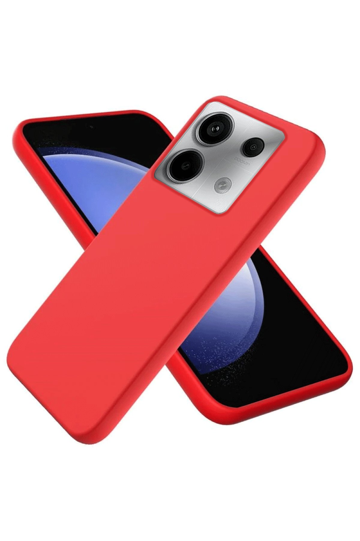 Redmi Note 13 Pro 4G Kılıf First Silikon - Kırmızı Redmi Note 13 Pro 4G Kılıf First Silikon - Kırmızı