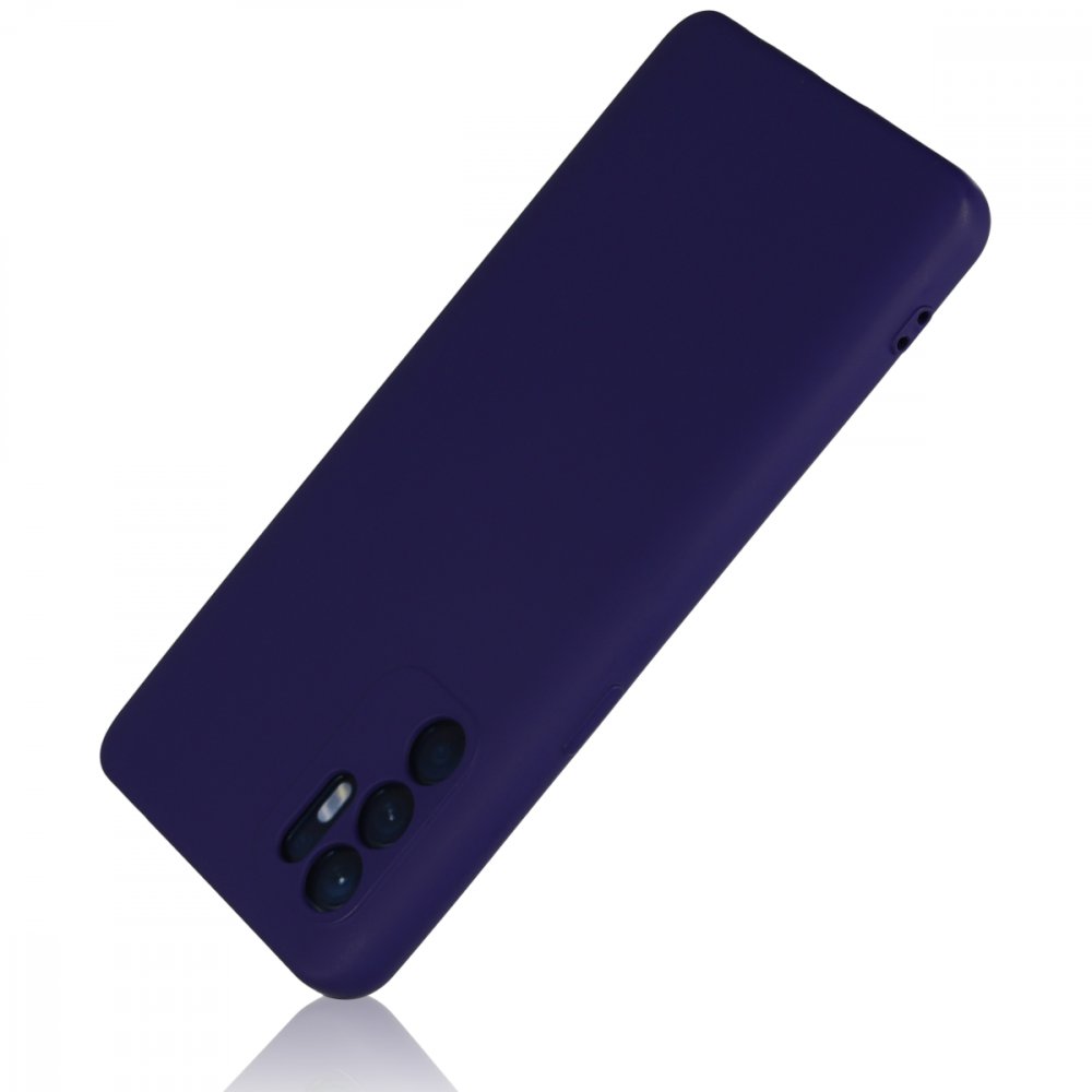  Oppo Reno 6 Kılıf Nano içi Kadife Silikon - Mor