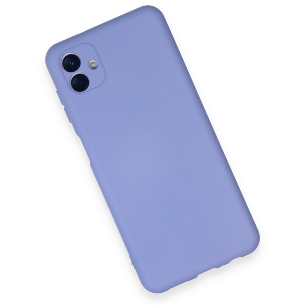  Samsung Galaxy A04 Kılıf Nano içi Kadife Silikon - Lila