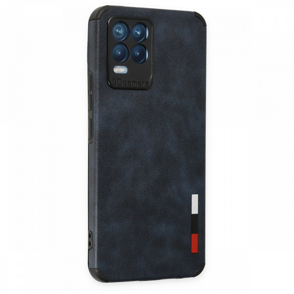 Realme 8 Pro Kılıf Loop Deri Silikon - Lacivert