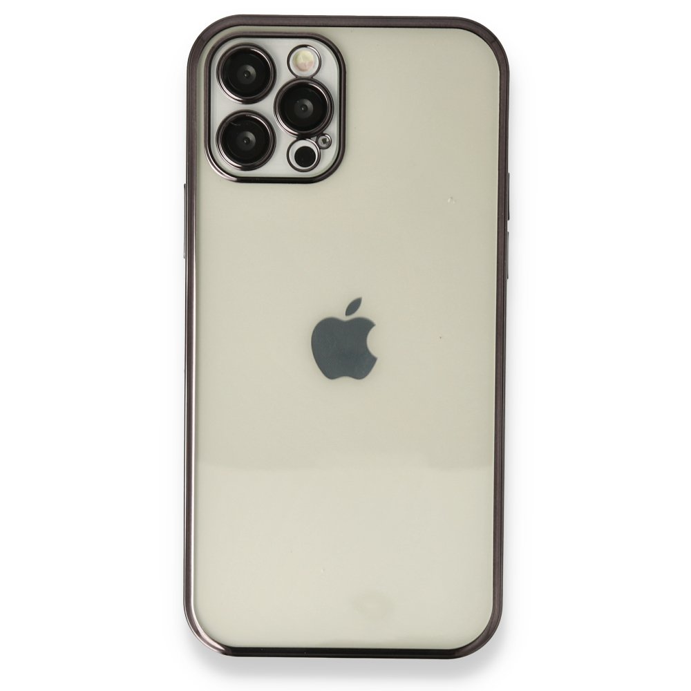  iPhone 12 Pro Kılıf Razer Lensli Silikon - Siyah