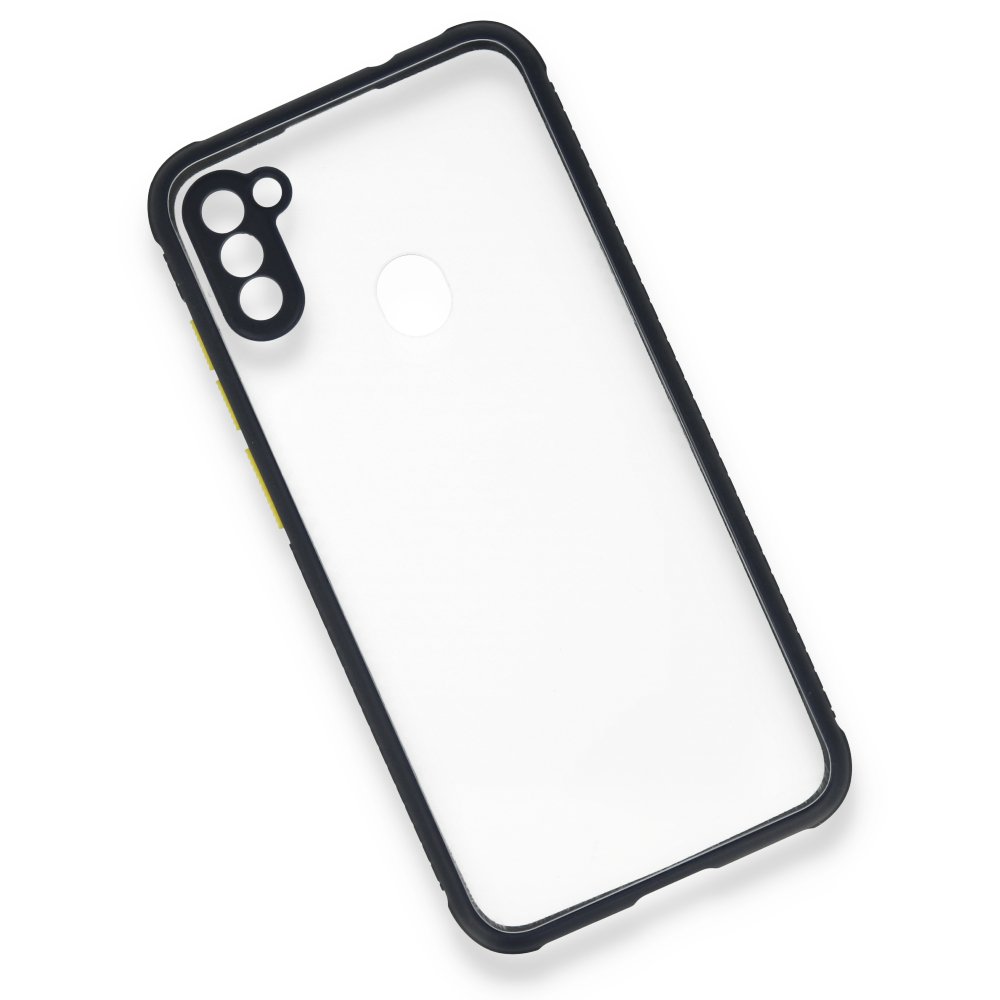  Samsung Galaxy M11 Kılıf Miami Şeffaf Silikon - Lacivert