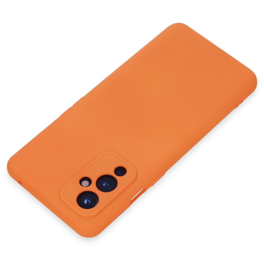 One Plus 9 Kılıf Nano içi Kadife Silikon - Turuncu One Plus 9 Kılıf Nano içi Kadife Silikon - Turuncu