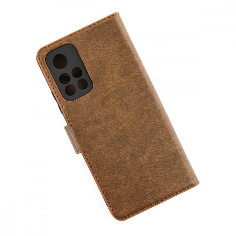  Xiaomi Poco M4 Pro 5G Kılıf Trend S Plus Kapaklı Kılıf - Taba