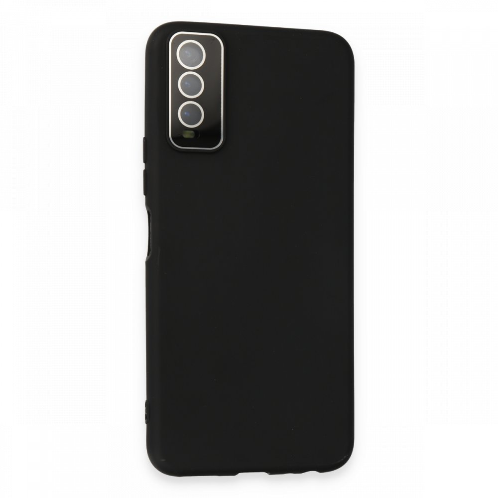  Vivo Y11S Kılıf Lansman Glass Kapak - Siyah