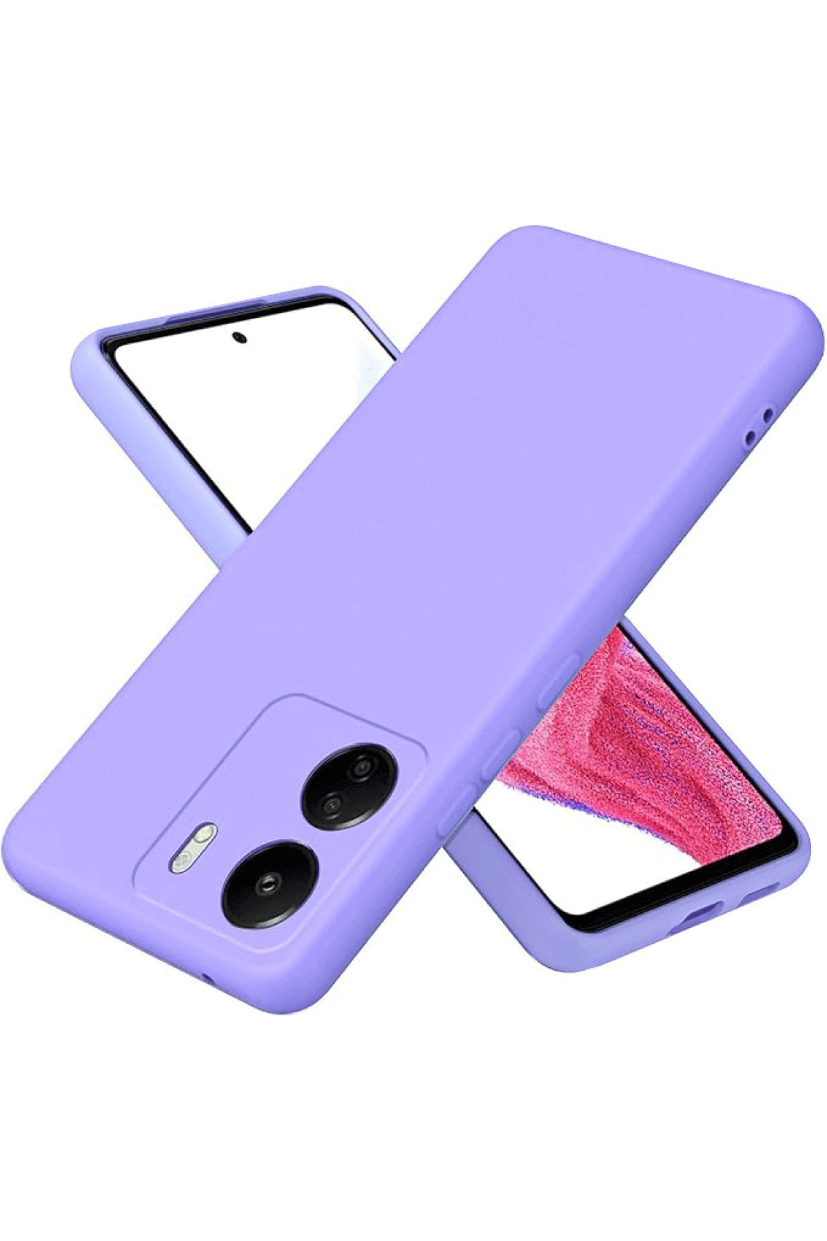 Xiaomi Poco C65 Kılıf First Silikon - Lila