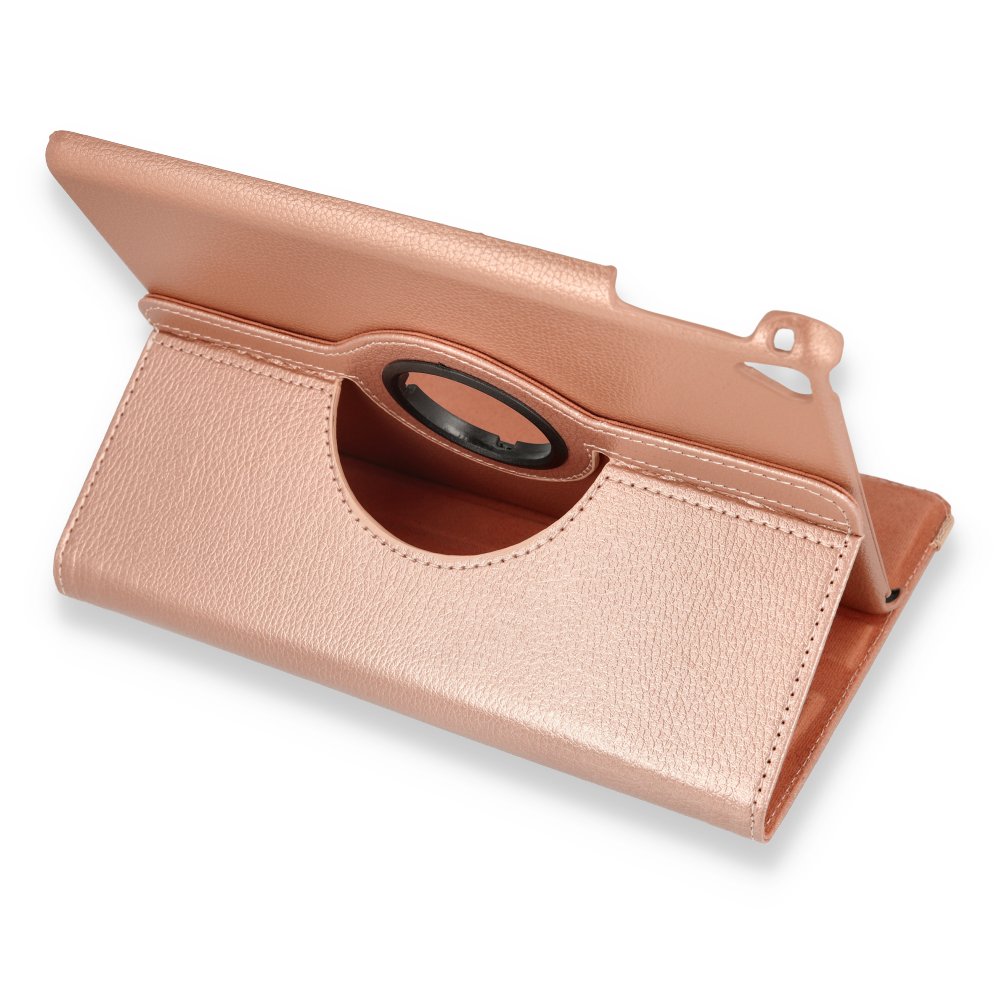  iPad Air 2 9.7 Kılıf 360 Tablet Deri Kılıf - Rose Gold